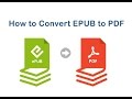 How to Convert EPUB to PDF