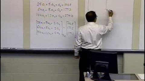 Chapter 04.01: Lesson: Setting up Equations in a Matrix Form