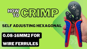 Ultimate Ferrule Crimp Tool - Perfect for Electricians & DIY | Hexagonal Crimping | 0.08-16mm²