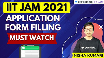 IIT JAM 2021 Application Form Filling | Must Watch | JAM Counselling | IIT JAM | Nisha Kumari