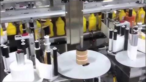 Quadrel | Labeling Systems | High Speed Labeling on Mustard Containers