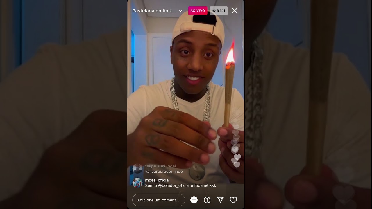 KAYBLACK Ensinando a BOLAR um BASEADO na LIVE 🔥 