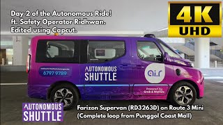 Grab & WeRide Farizon Supervan (RD3263D) on Route 3 Mini (Complete loop from Punggol Coast Mall)