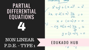 4 | NON LINEAR P.D.E. - TYPE 1 | Engineering Mathematics | AMIE GATE  IIT DEI