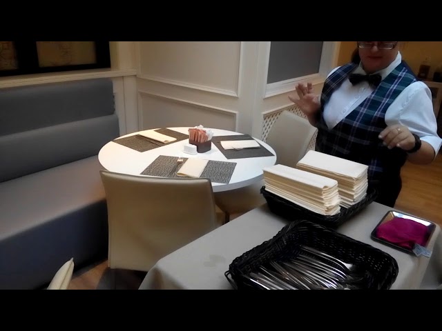 Alexandra setting tables