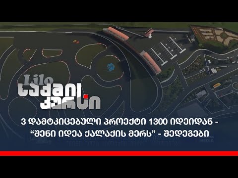 3 დამტკიცებული პროექტი 1300  იდეიდან - “შენი იდეა ქალაქის მერს” -შედეგები