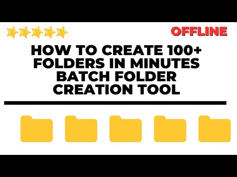 How to Create 100+ Folders in Minutes Batch Folder Creation Tool