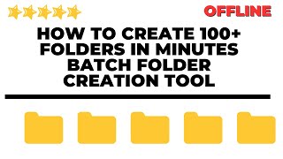How to Create 100+ Folders in Minutes Batch Folder Creation Tool screenshot 1