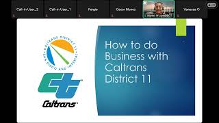 How to do Business with Caltrans District 11 Virtual Workshop