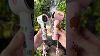 Quạt Cầm Tay Mini Tích Điện Điều Hòa Siêu Mát 100 Cấp Độ Pin 5000mAh