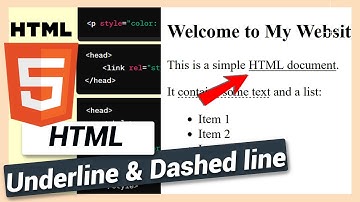 Underline Text: HTML and CSS Tutorial