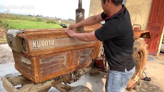 Restoration of KUBOTA L1802 tractor - Restore old kubota tractor starter motor
