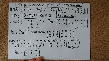 Changement de base pour la matrice d