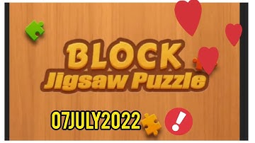 block jigsaw puzzle game daily task today/ solved/ 07 July 2022#blockjigsawpuzzle #dailytasks