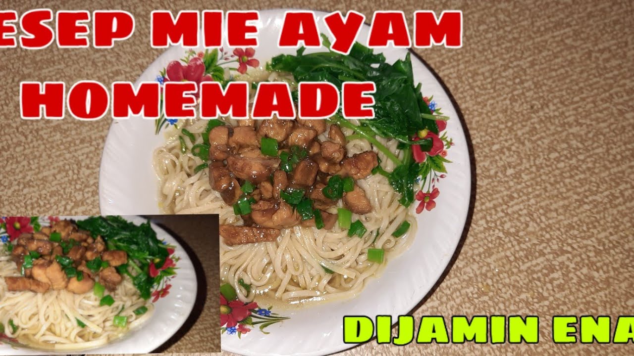 Resep membuat mie Ayam home made | mie ayam Rumahan - YouTube