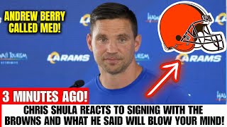 🚨YOU WON'T BELIEVE WHAT CHRIS SHULA SAID ABOUT SIGNING WITH THE BROWNS! CLEVELAND BROWNS NEWS!