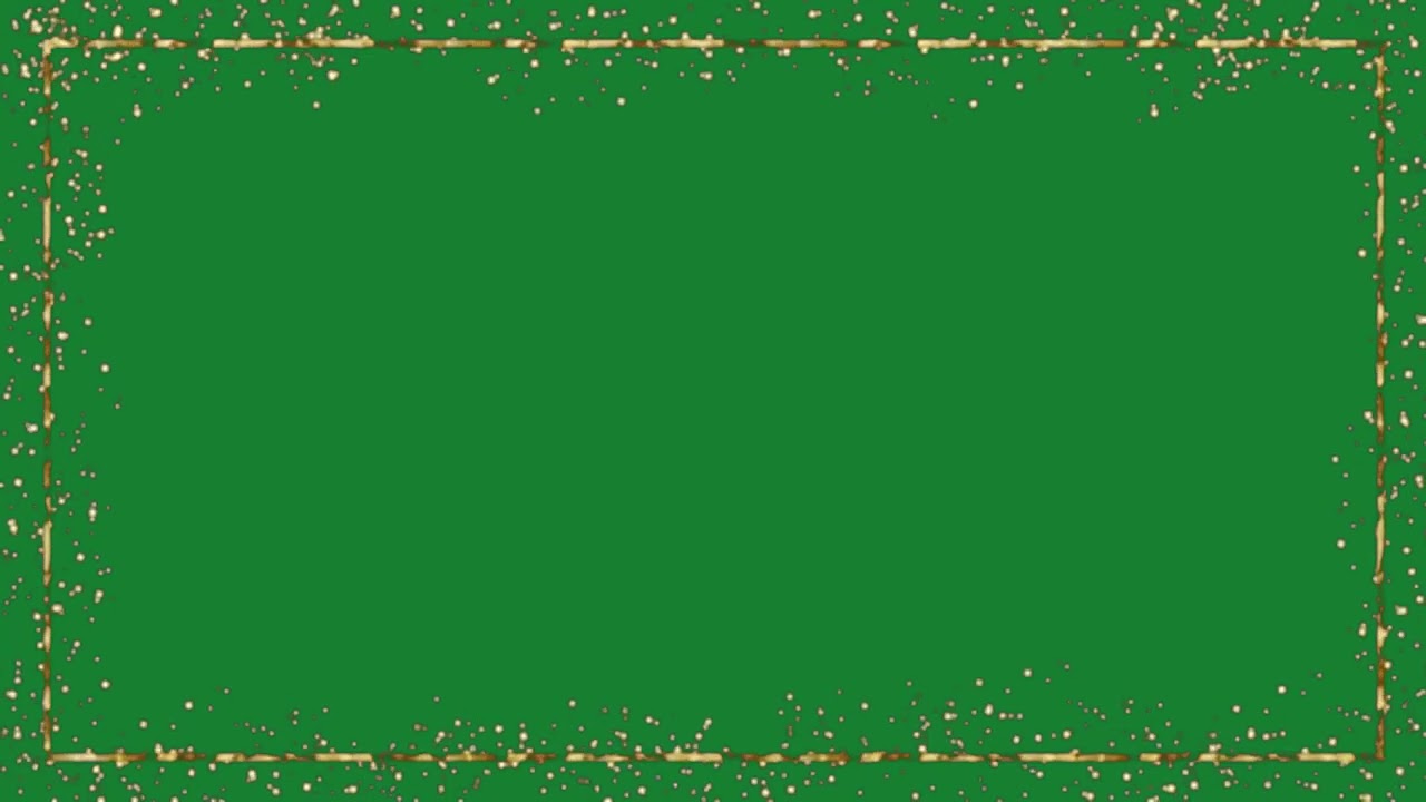 Borde ANIMADO destellos luminosos pantalla verde  [ frame animation green screen ]