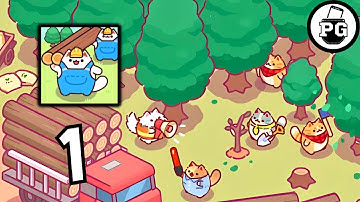 Opening NEW Cat Business 🪓 Lumbercat: Cute Idle Tycoon - Gameplay Walkthrough |Part 1|