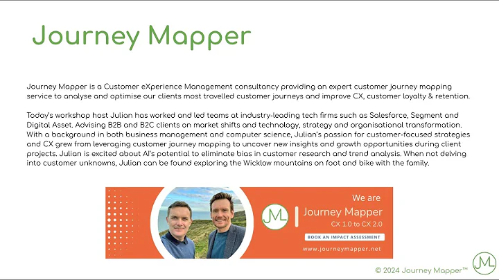 Customer Journey Mapping Workshop Overview