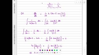 IAL, Edexcel, Oct 2024, P4, Q9, Integration, Partial fractions, Pure, Nick Peters, WMA14/01