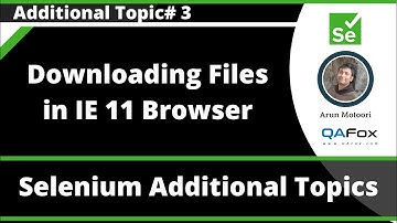Selenium Java - Downloading Files in IE 11 Browser