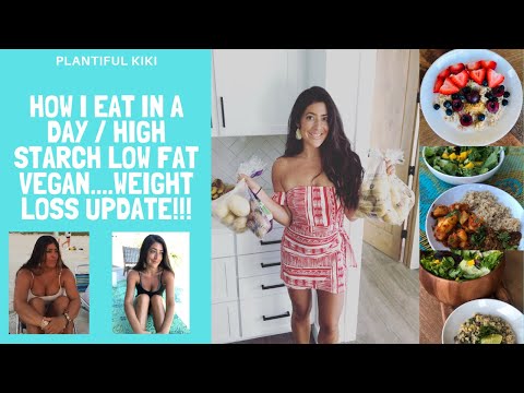 What I Eat In a Day as a High Starch Low Fat Vegan. Plus Weight Loss Update!