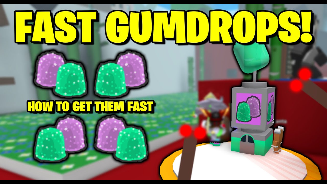 how-to-get-gumdrops-fast-bee-swarm-simulator-youtube