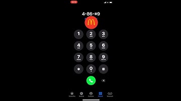 McDonalds “I’m lovin’ it” theme song on iPhone 13 Pro keypad