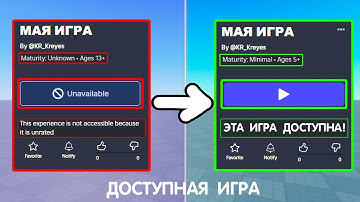 How to Fix the "GAME HAS NO RATINGS" Error (Unrated) / Make the Game Available (?) 2025 | Roblox ...