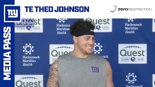 Theo Johnson Having That Ny On Your Helmet Its A Different Feeling New York Giants