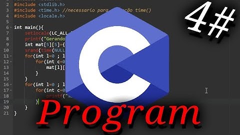 PROGRAMA EM C | Gerando 10 valores aleatorios | *ESTRUTURA DE DADOS MATRIZ*