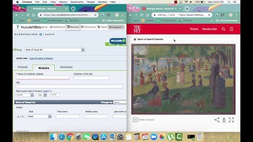 Citing Artwork Viewed Online (MLA 8): Noodletools Tutorial