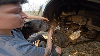 2012 Subaru Forester rear brake replacement and rotor cleaning