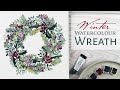 Paint with me | Winter Watercolour Wreath