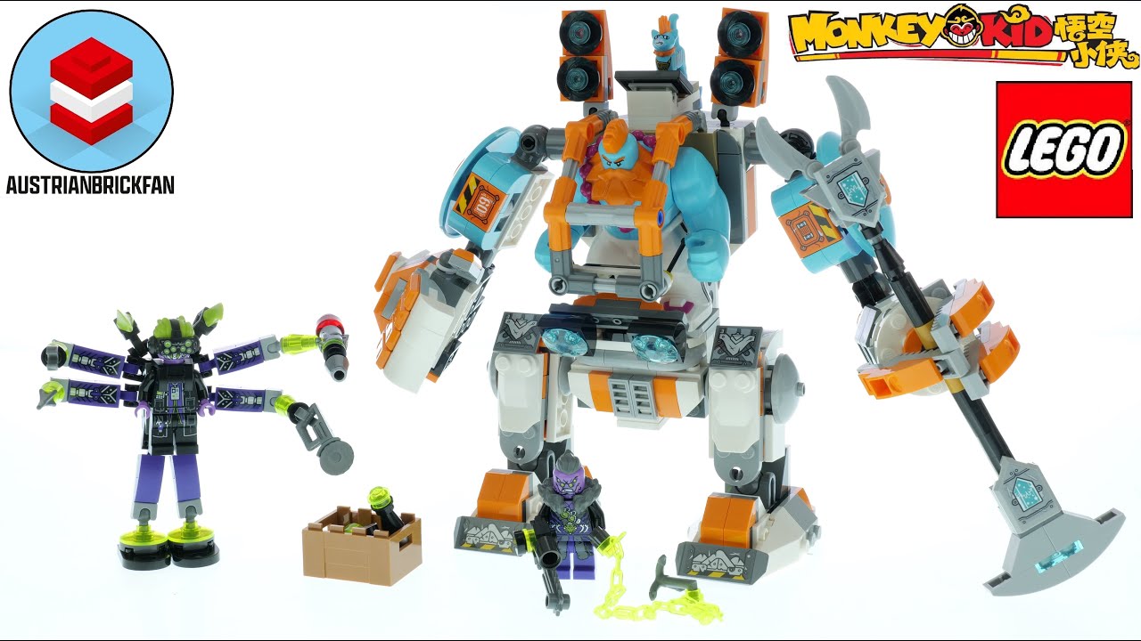 LEGO Monkie Kid 80025 Sandy's Power Loader Mech - Lego Speed Build Review