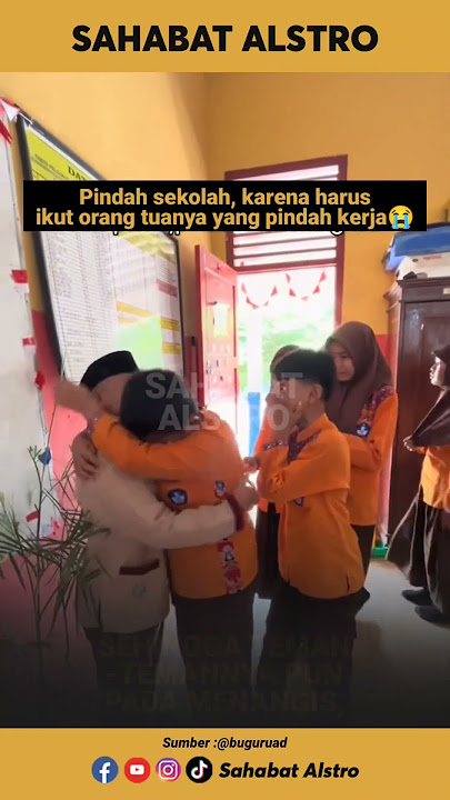 A STUDENT'S FAREWELL WITH HIS SCHOOL FRIENDS, BECAUSE HE HAD TO MOVE WITH HIS PARENTS.