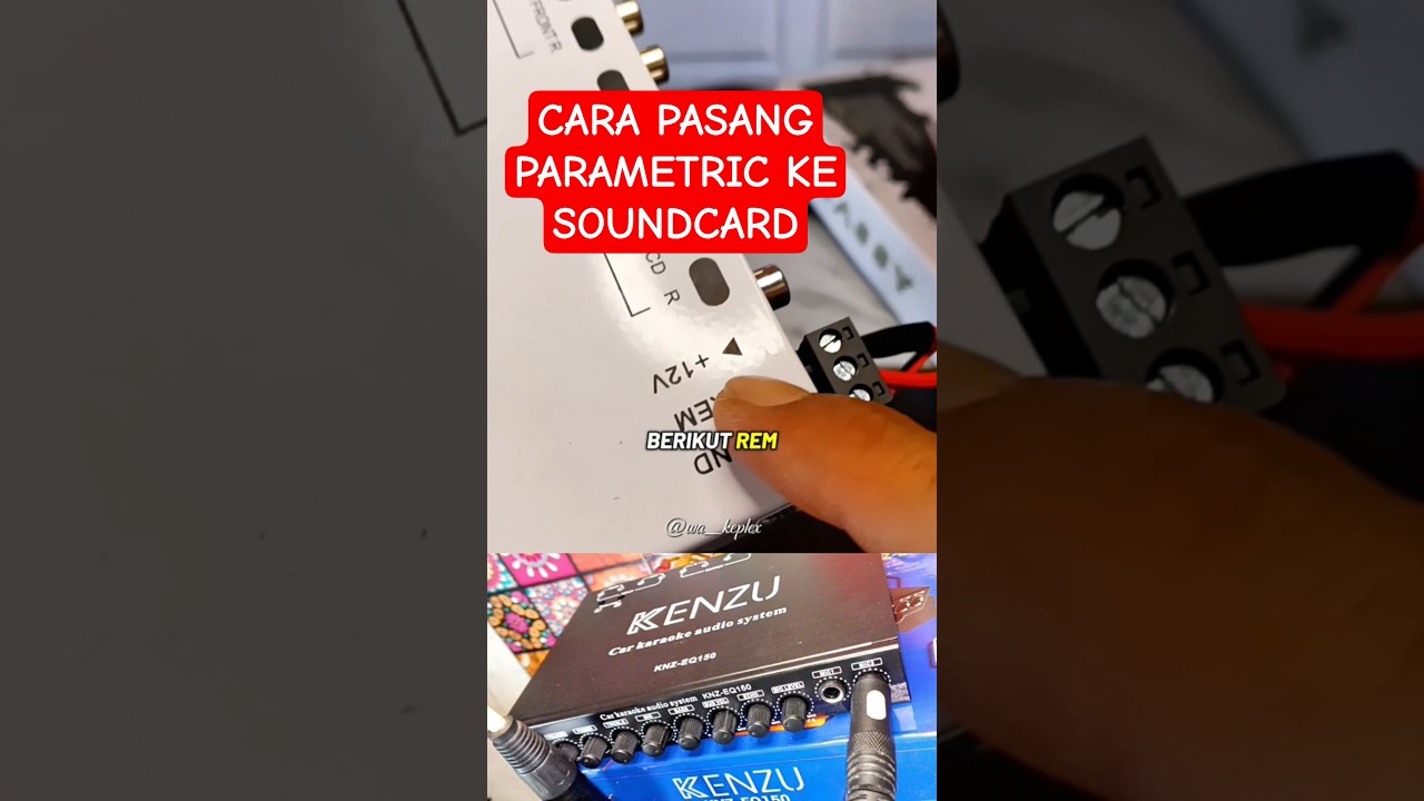 CARA PASANG PREAMP PARAMETRIC EQUALIZER KE SOUNDCARD 