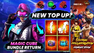 Magic Cube Bundle Return!Next Top Up Event | FF x Street Fighter | Character Ability Change ? FF