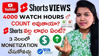 YouTube Shorts Watch Time Count in 4000 Hours? | Monetization 2025 || Jyothi Nandyal