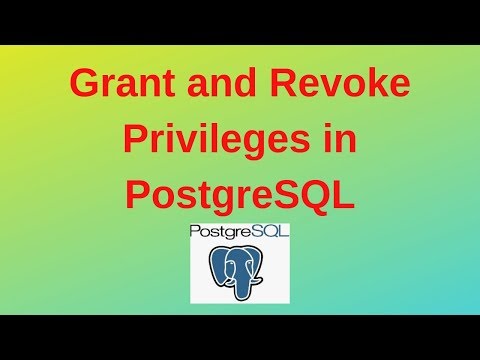 24. PostgreSQL DBA: Grant and Revoke Privileges in PostgreSQL