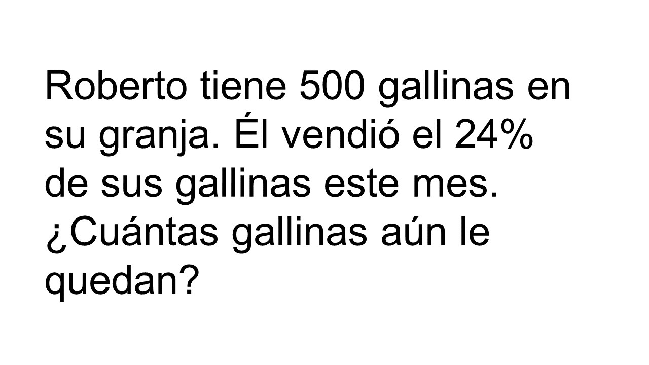 ARITMÉTICA | Problema resuelto sobre porcentaje de una cantidad