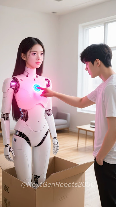 He Just Unboxed an AI Robot That Looks Human (Shocking!) #humanoid #robotgirl #nextgenai