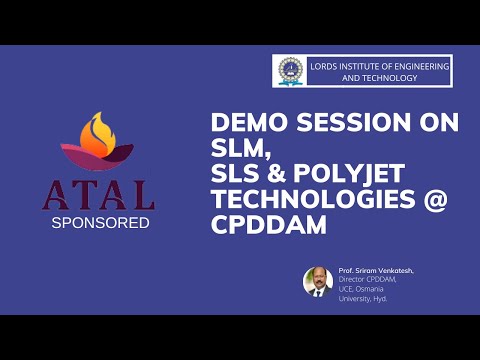 Demo Session on SLM, SLS & Polyjet Technologies @ CPDDAM