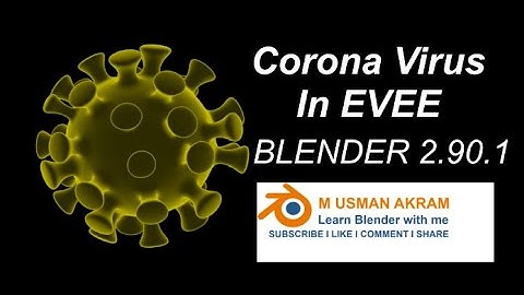 Corona Virus Animation in Blender 2.9 | Easy Tutorial