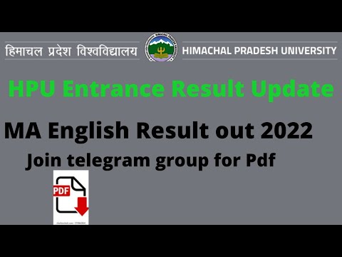 HPU MA English Entrance Result Out 2022 ICounseling Schdule I Complte Information Ionline Education