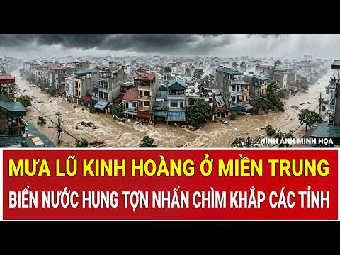 Terrifying flooding in Central Vietnam: Fishing boat sunk, fierce waters submerge provinces