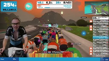 Zwift - Race: Stage 1: Race Watopia - Beach Island Loop (B) @ 05.10.2023 19:10 - 2nd attempt
