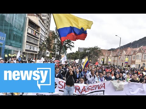 Colombians Protest Economic Woes Teens Death Youtube - 42 bill clinton roblox
