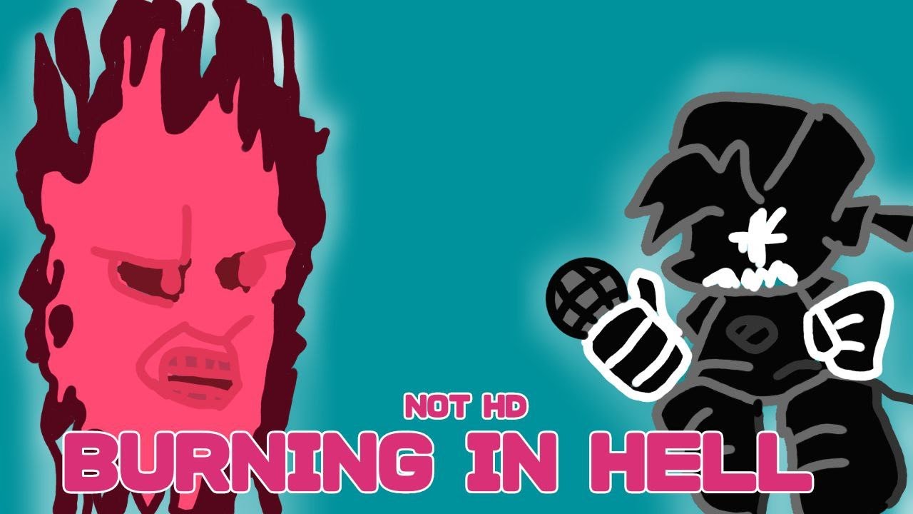 BURNING IN HELL mod EVIL Spirit vs Pixel BF! - YouTube