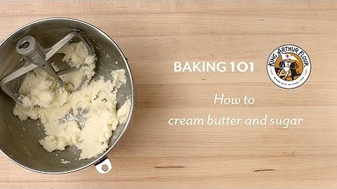 How to cream butter and sugar